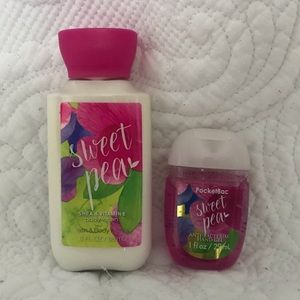 bath and body works sweet pea travel size set